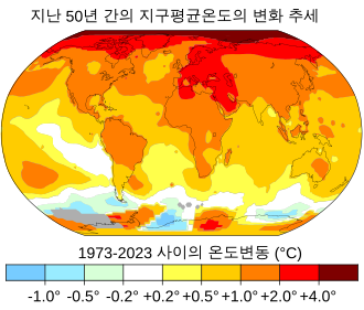 지구 평균 기온 변화