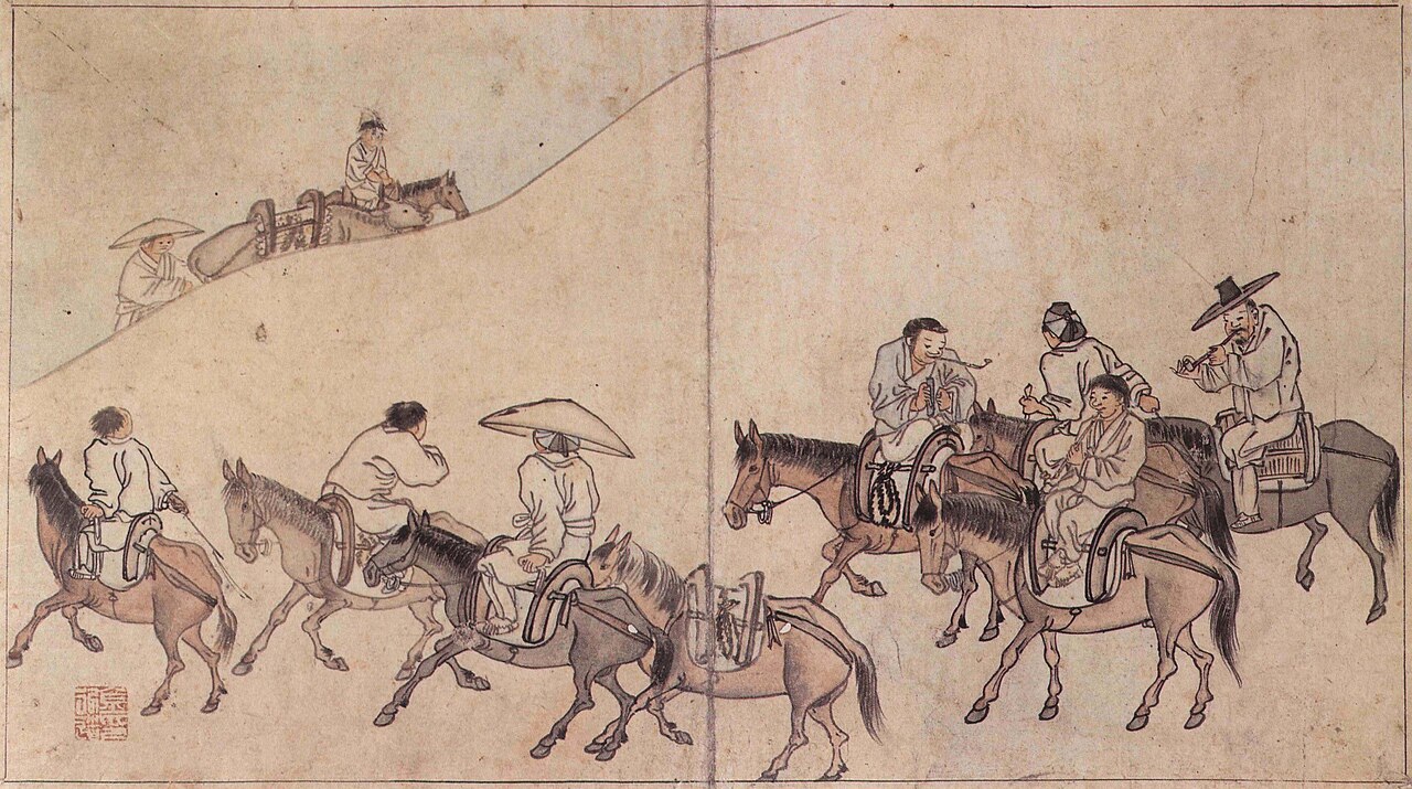 김홍도 장터길