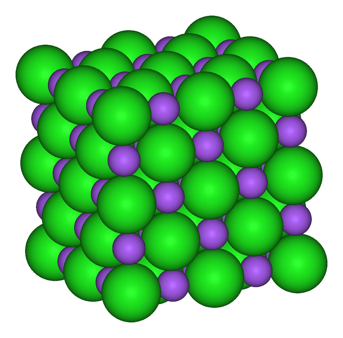 NaCl 결정 격자 모형