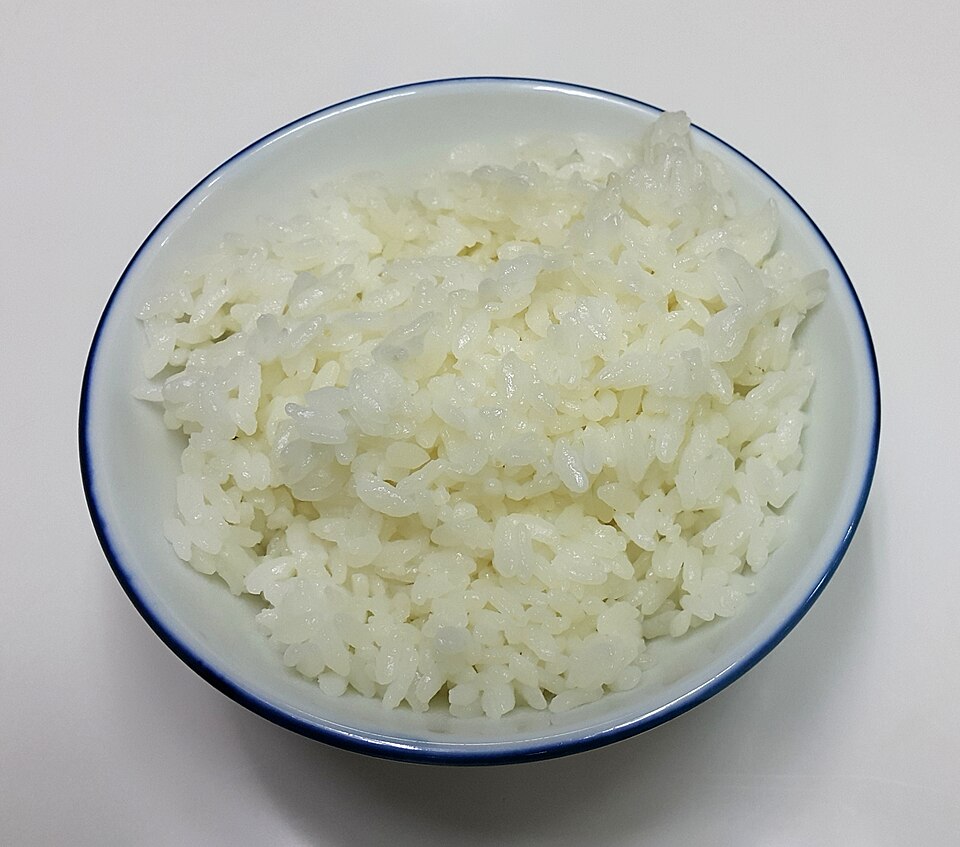 흰밥이 소복이 담긴 밥 한 그릇